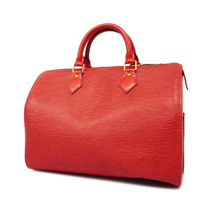 Auth Louis Vuitton Epi Speedy 30 M43007 Women's Handbag Castilian Red